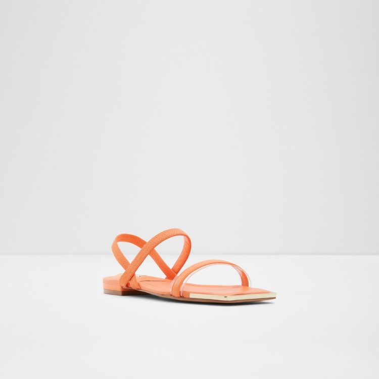 Bright Orange Aldo Wiciratha Women's Flat Sandals | hGsnECv7