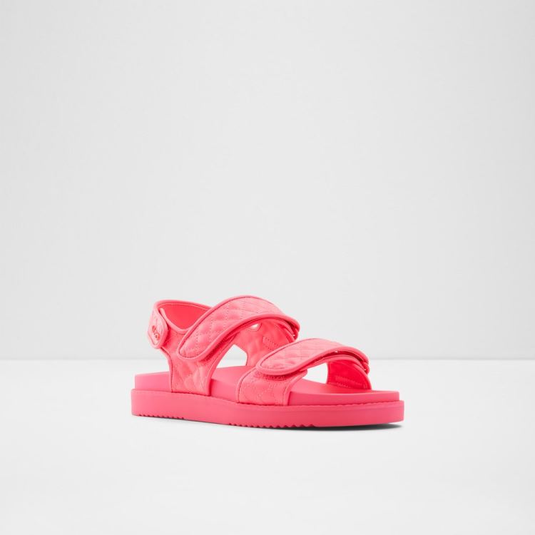 Bright Pink Aldo Eowiliwia Women's Flat Sandals | j8Q2tyin