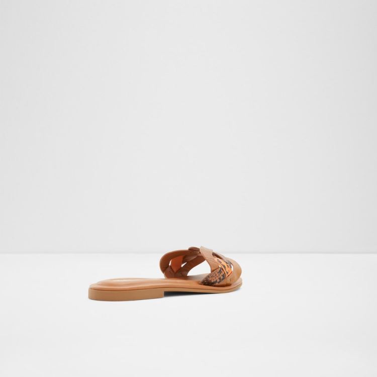 Brown Multi Aldo Adwilaviel Women's Flat Sandals | aNzdMshH