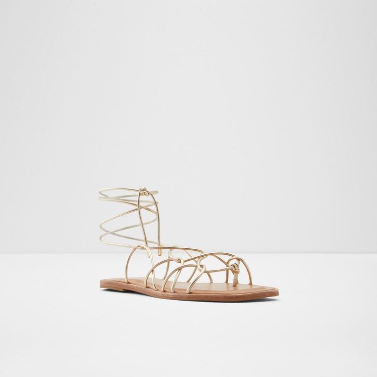 Champagne Aldo Posey Women's Flat Sandals | GJGsrds6