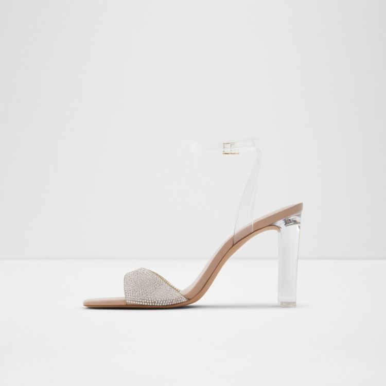 Clear Synthetic Mixed Material Aldo Miracia Women's Sandals | GBLkXqzD