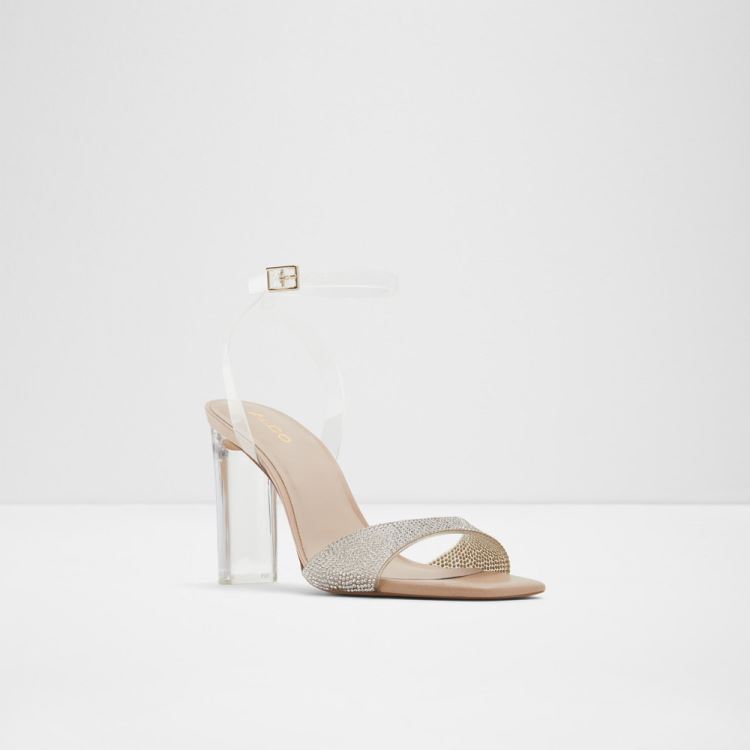 Clear Synthetic Mixed Material Aldo Miracia Women's Sandals | GBLkXqzD