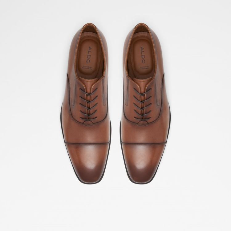 Cognac Aldo Miraylle Men's Dress Shoes | ZMKIpd7T