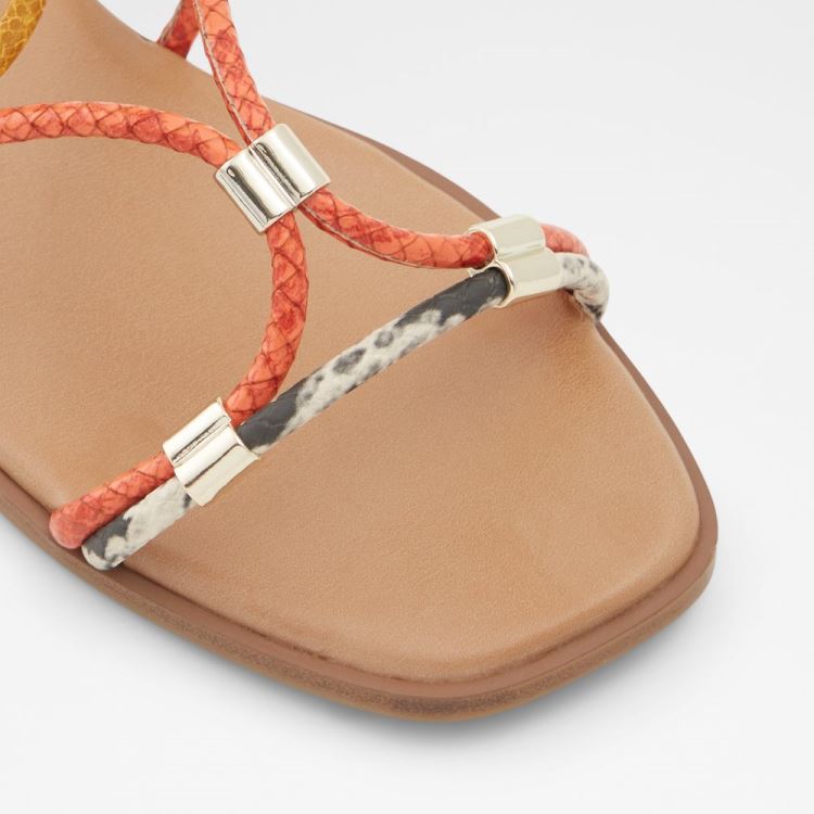 Cognac Aldo Oceriwenflex Women's Flat Sandals | bzlPSYrR