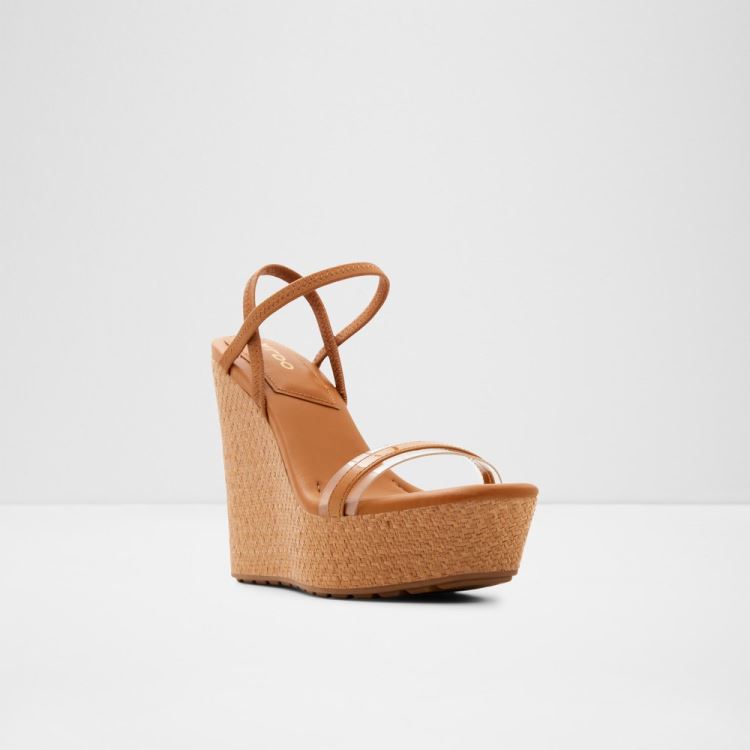 Dark Beige Aldo Bodish Women's Wedges | WGoZUSYh