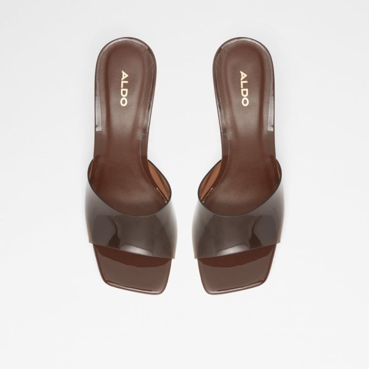 Dark Brown Aldo Acaeclya Women's Mules | x2buCjFM