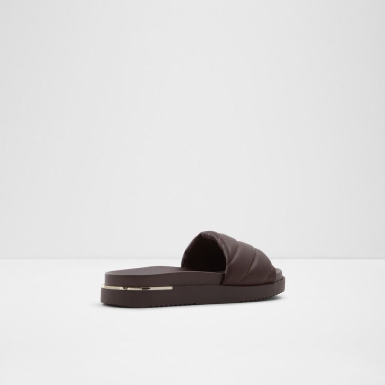 Dark Brown Aldo Acaswen Women's Slippers | rpydRty1