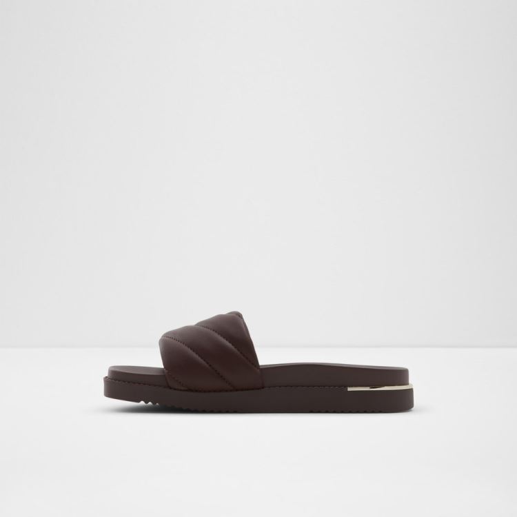 Dark Brown Aldo Acaswen Women's Slippers | rpydRty1