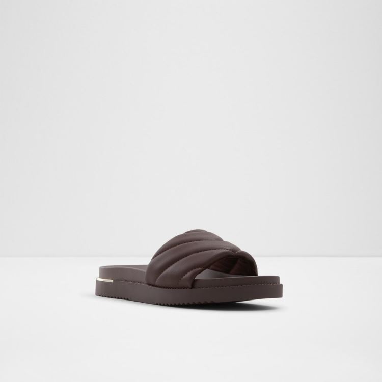 Dark Brown Aldo Acaswen Women's Slippers | rpydRty1