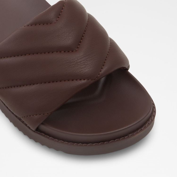 Dark Brown Aldo Acaswen Women's Slippers | rpydRty1