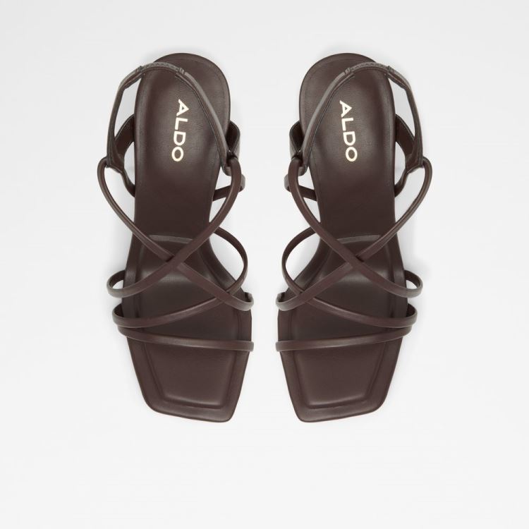 Dark Brown Aldo Amilia Women's Dress Sandals | D6EtXAny