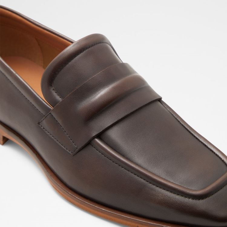 Dark Brown Aldo Bronson Men's Dress Shoes | XIfMAq4E