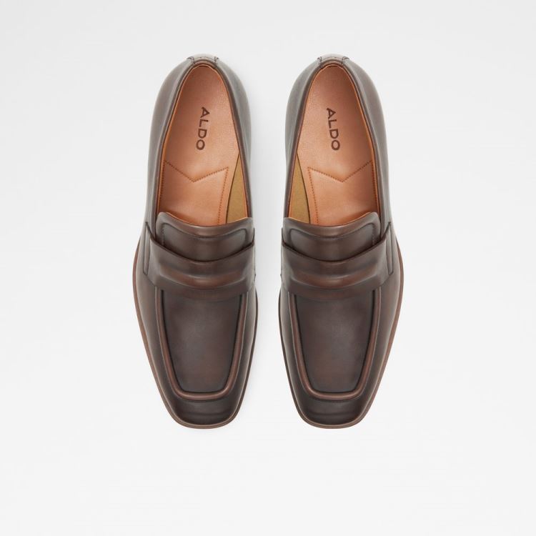 Dark Brown Aldo Bronson Men's Dress Shoes | XIfMAq4E