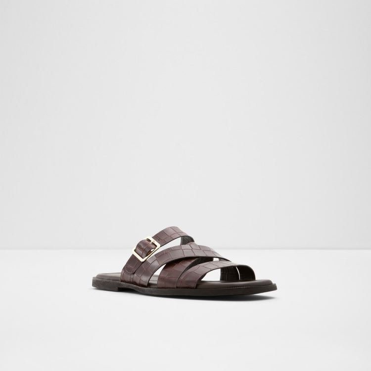 Dark Brown Aldo Dampel Men's Sandals | 1O77PrM6