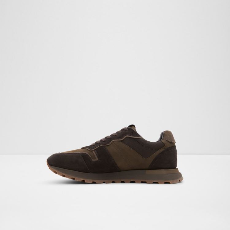 Dark Brown Aldo Huntingdale Men's Sneakers | WluaJoH2