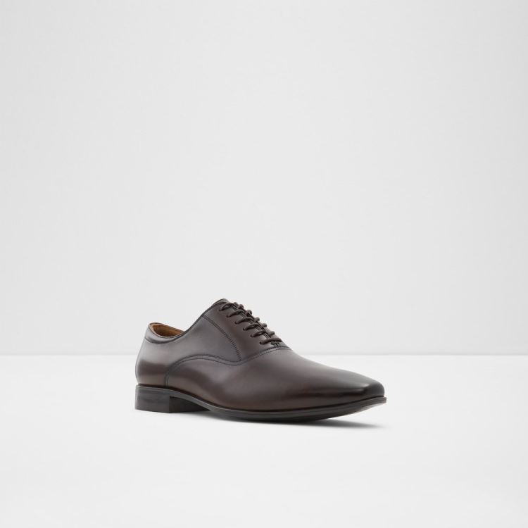 Dark Brown Aldo Nathon Men's Oxfords Shoes | RDNxKJFC