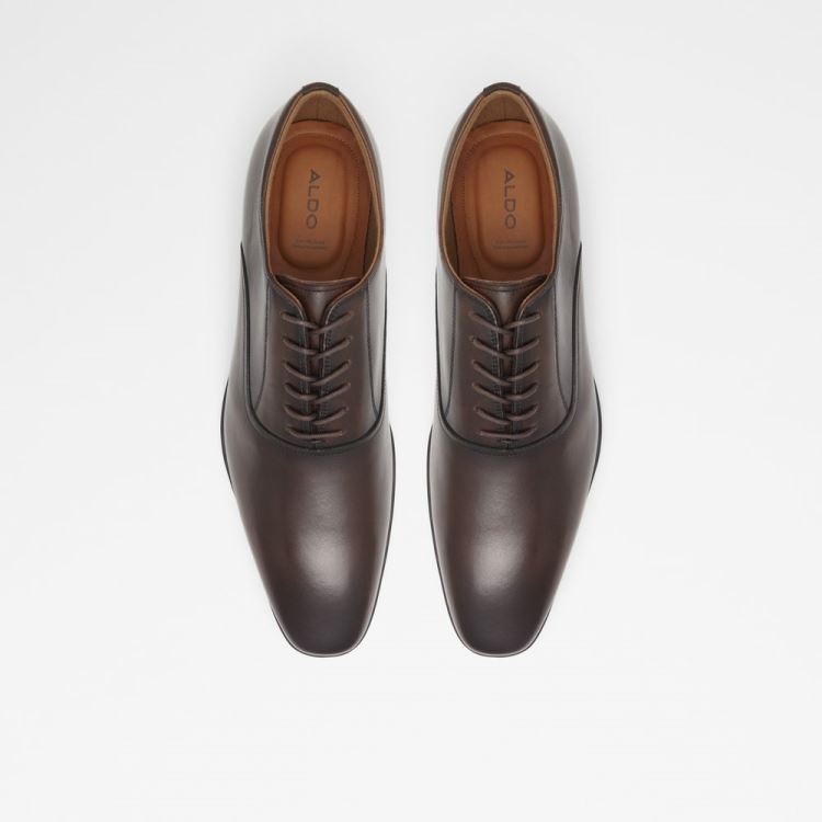 Dark Brown Aldo Nathon Men's Oxfords Shoes | RDNxKJFC