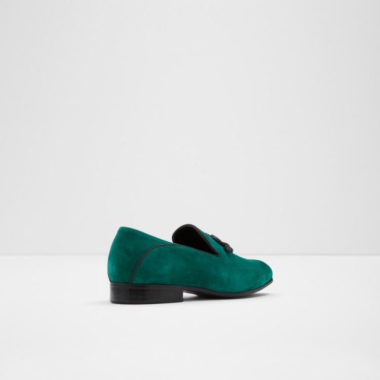 Dark Green Aldo Golmard Men's Dress Shoes | lUjEeoLR