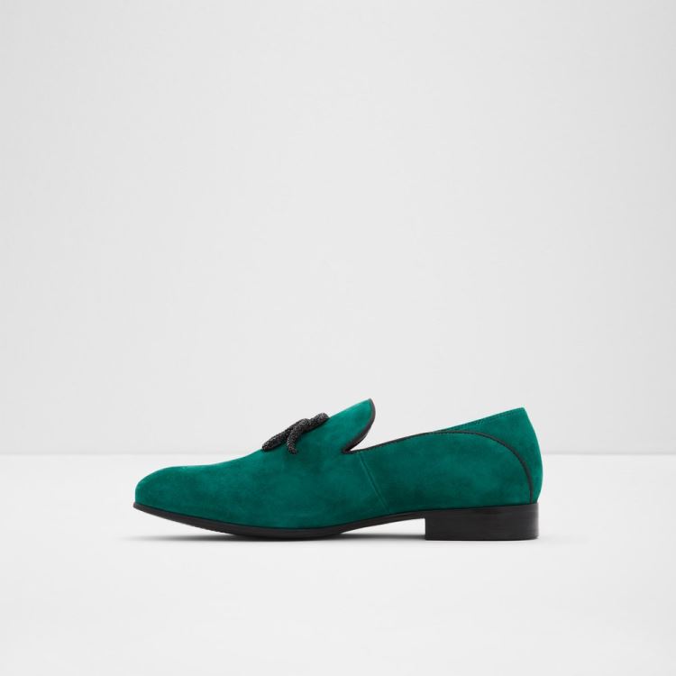 Dark Green Aldo Golmard Men's Dress Shoes | lUjEeoLR