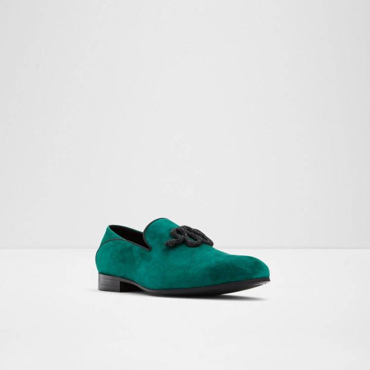 Dark Green Aldo Golmard Men's Dress Shoes | lUjEeoLR