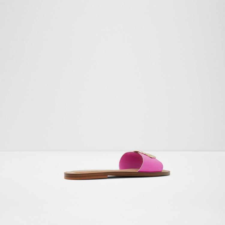 Fuchsia Aldo Glaeswen Women's Flat Sandals | uzMZCMTv