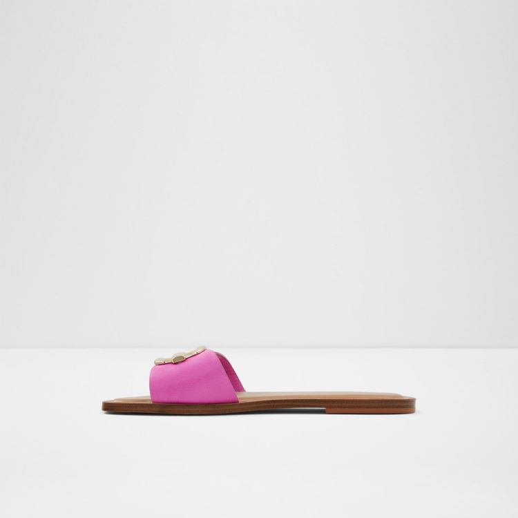 Fuchsia Aldo Glaeswen Women's Flat Sandals | uzMZCMTv