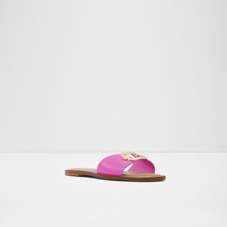 Fuchsia Aldo Glaeswen Women's Flat Sandals | uzMZCMTv