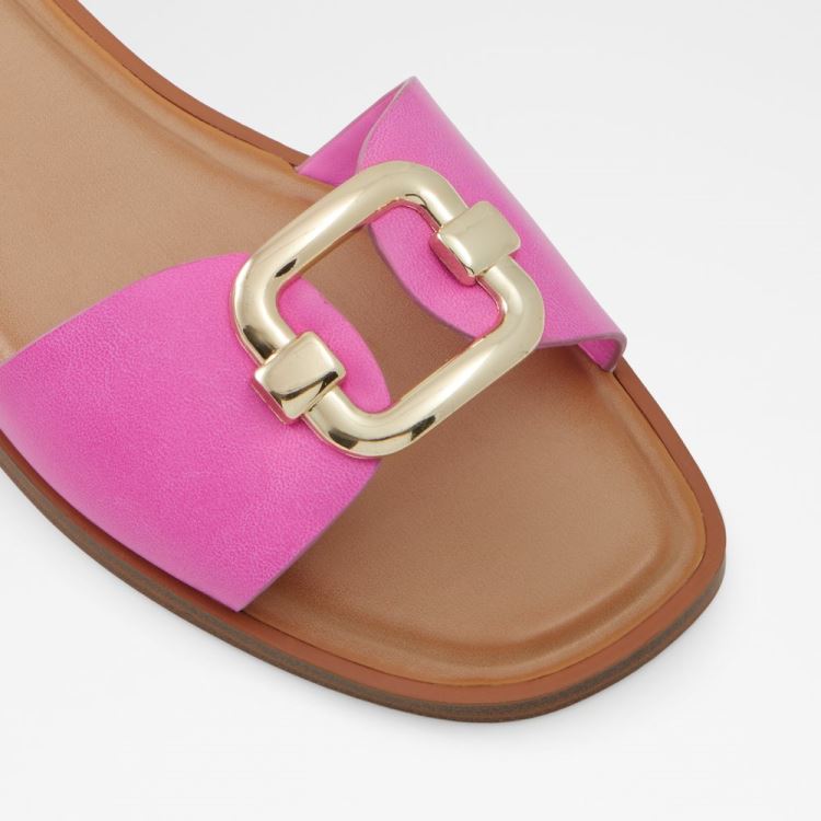 Fuchsia Aldo Glaeswen Women's Flat Sandals | uzMZCMTv