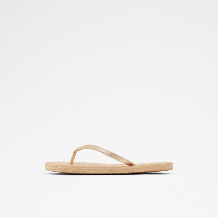 Gold Aldo Aloomba Women's Flat Sandals | YgOE2rUq