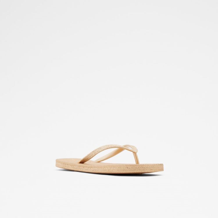 Gold Aldo Aloomba Women's Flat Sandals | YgOE2rUq