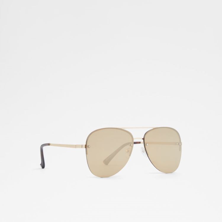 Gold Aldo Ascaride Men's Sunglasses | kqkbf6cS