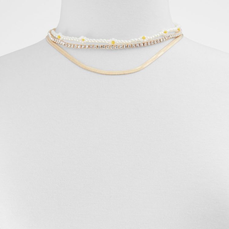 Gold-Clear Multi Aldo Alboladar Women's Necklace | mwAQbchp