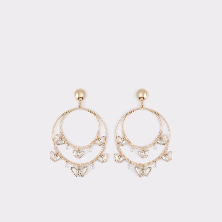 Gold-Clear Multi Aldo Battersea Women\'s Earrings | 75ri1vYj