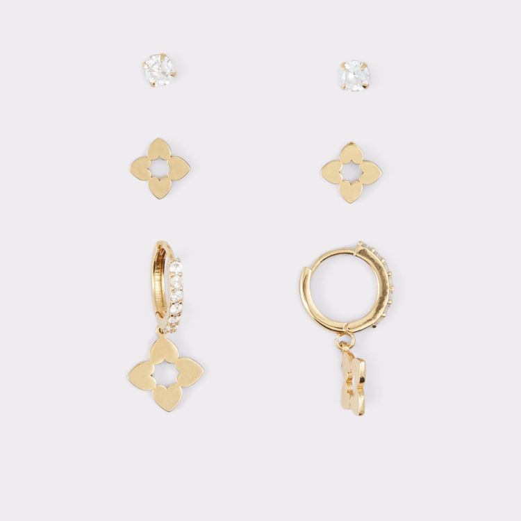 Gold-Clear Multi Aldo Laladar Women\'s Earrings | 2CkO2sYD