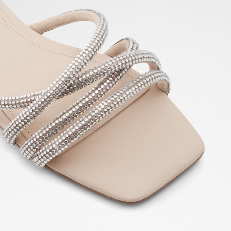 Light Beige Aldo Rossie Women's Flat Sandals | rYziaqHn