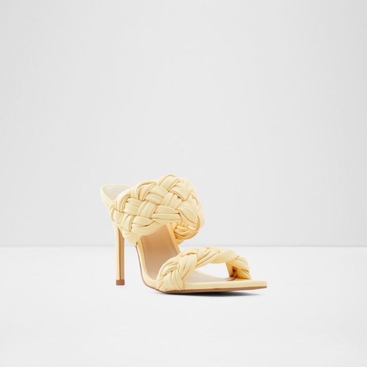 Light Yellow Aldo Wovella Women's Dress Sandals | BERnJHE8