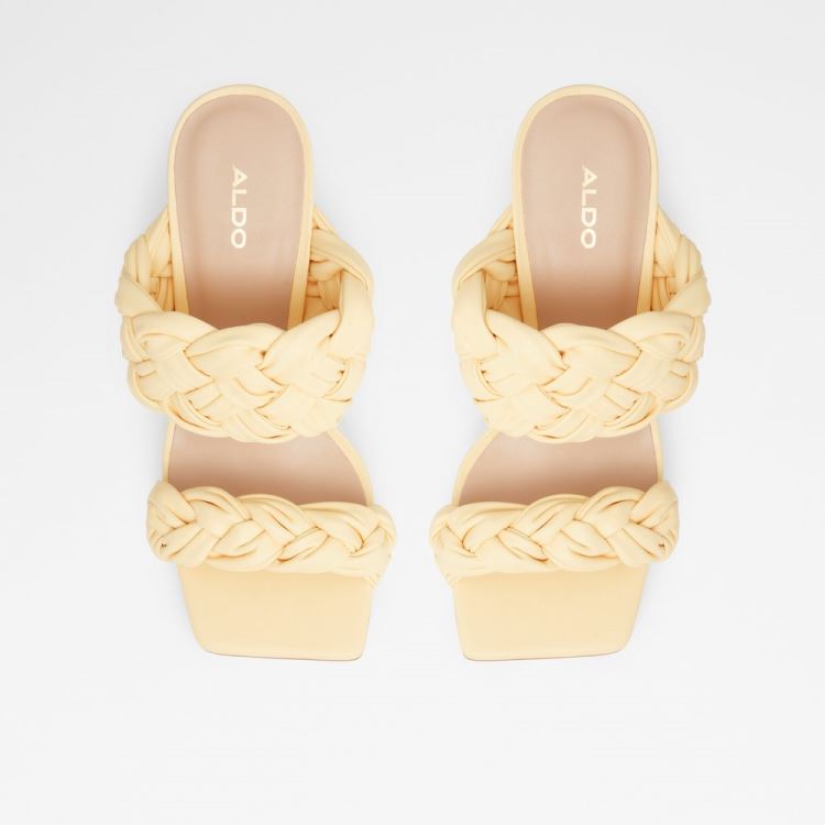 Light Yellow Aldo Wovella Women's Dress Sandals | BERnJHE8