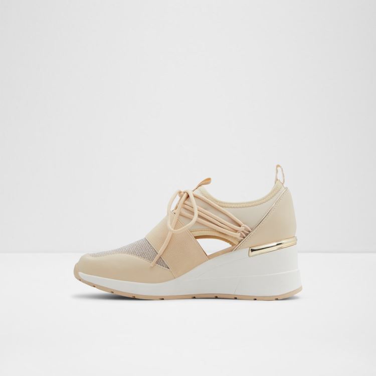 Medium Beige Aldo Chiara Women's Sneakers | WnCsp3BD