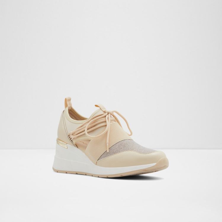 Medium Beige Aldo Chiara Women's Sneakers | WnCsp3BD