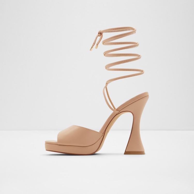 Medium Beige Aldo Daphnee Women's Heels | UZkzHIzK