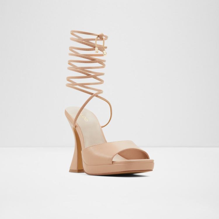 Medium Beige Aldo Daphnee Women's Heels | UZkzHIzK