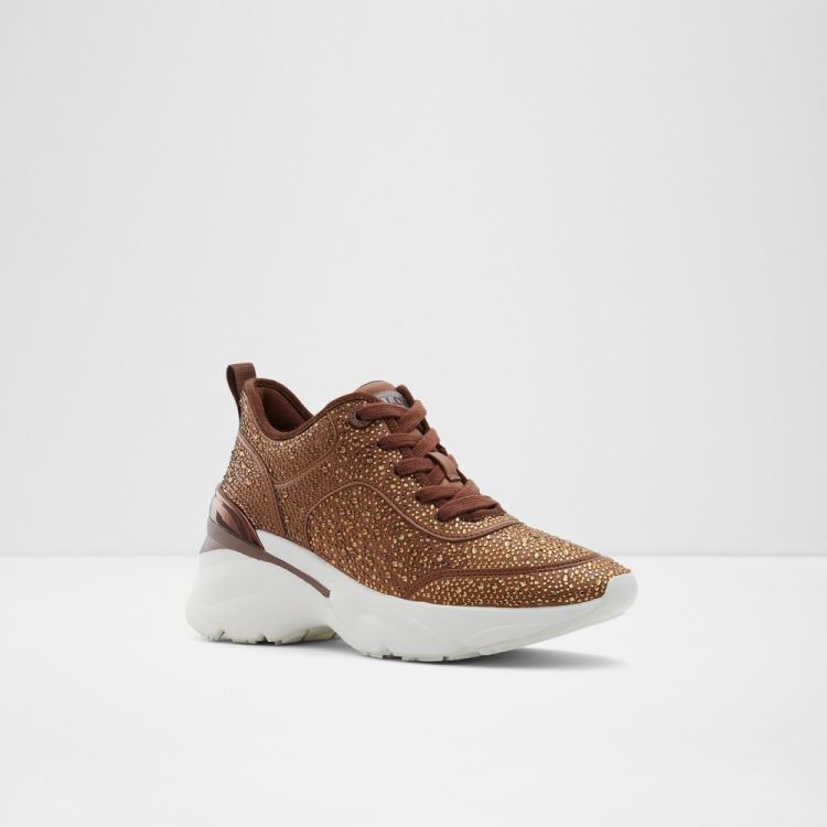 Medium Brown Aldo Aguileri Women's Sneakers | EDCxczMk