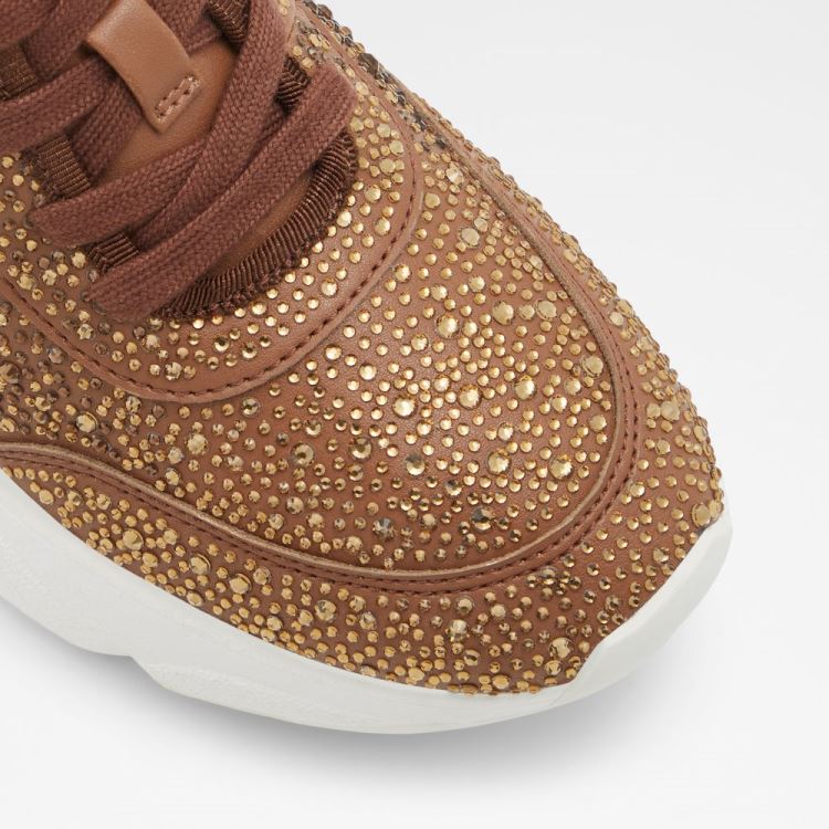 Medium Brown Aldo Aguileri Women's Sneakers | EDCxczMk