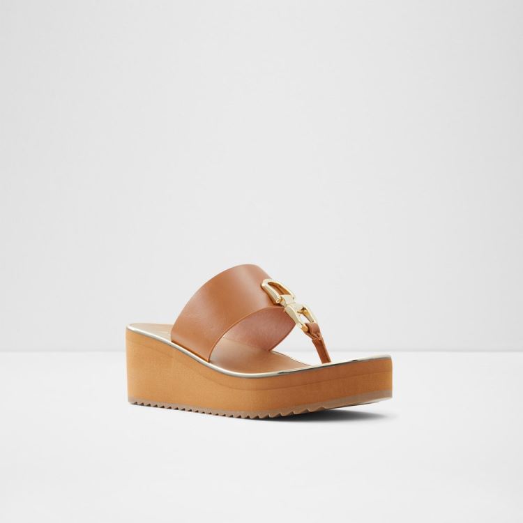 Medium Brown Aldo Toea Women's Wedges | TsfJ9wyy