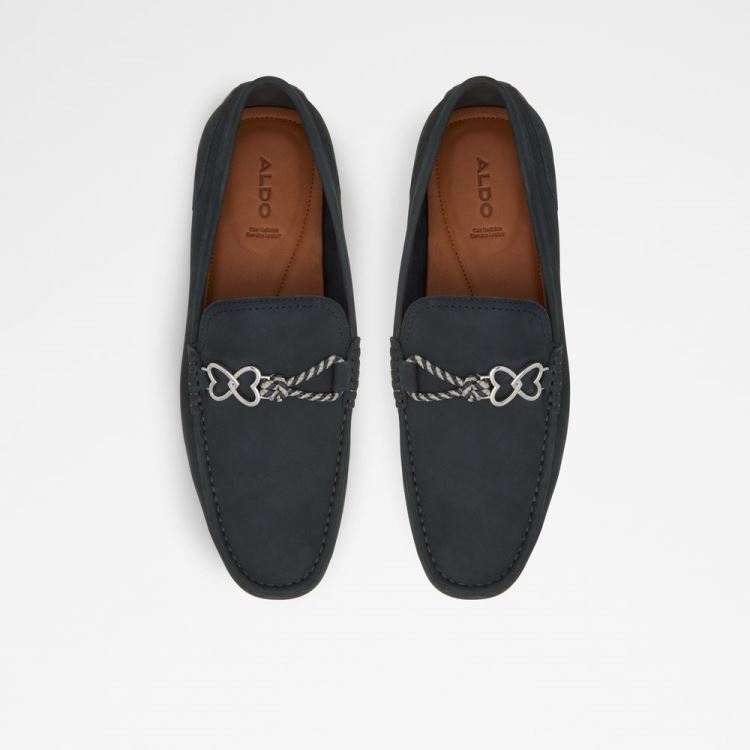 Navy Aldo Lazuri Men's Loafers | XsHZSw3K