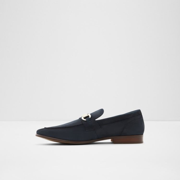 Navy Aldo Monetto Men's Loafers | t48cCRKJ