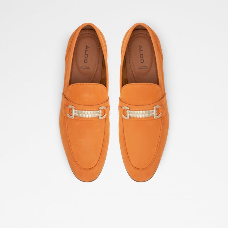 Orange Aldo Monetto Men's Loafers | CmRlEVYC