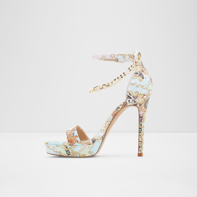 Pastel Multi Aldo Scarlettchain Women's Platform Shoes | uhDan6FQ