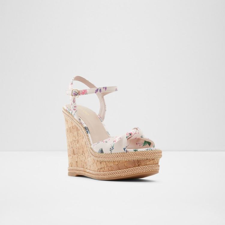 Pink Overflow Aldo Florenna Women's Wedges | gEVhqfM2