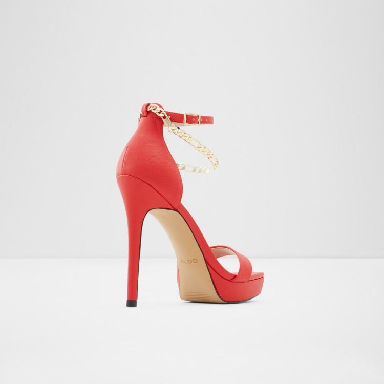 Red Aldo Scarlettchain Women's Heels | AoaykR6q